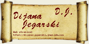 Dijana Jegarski vizit kartica